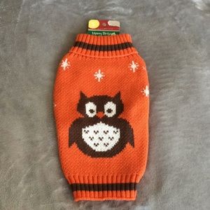 NEW 🦉 Owl Dog Sweater Christmas Winter Small